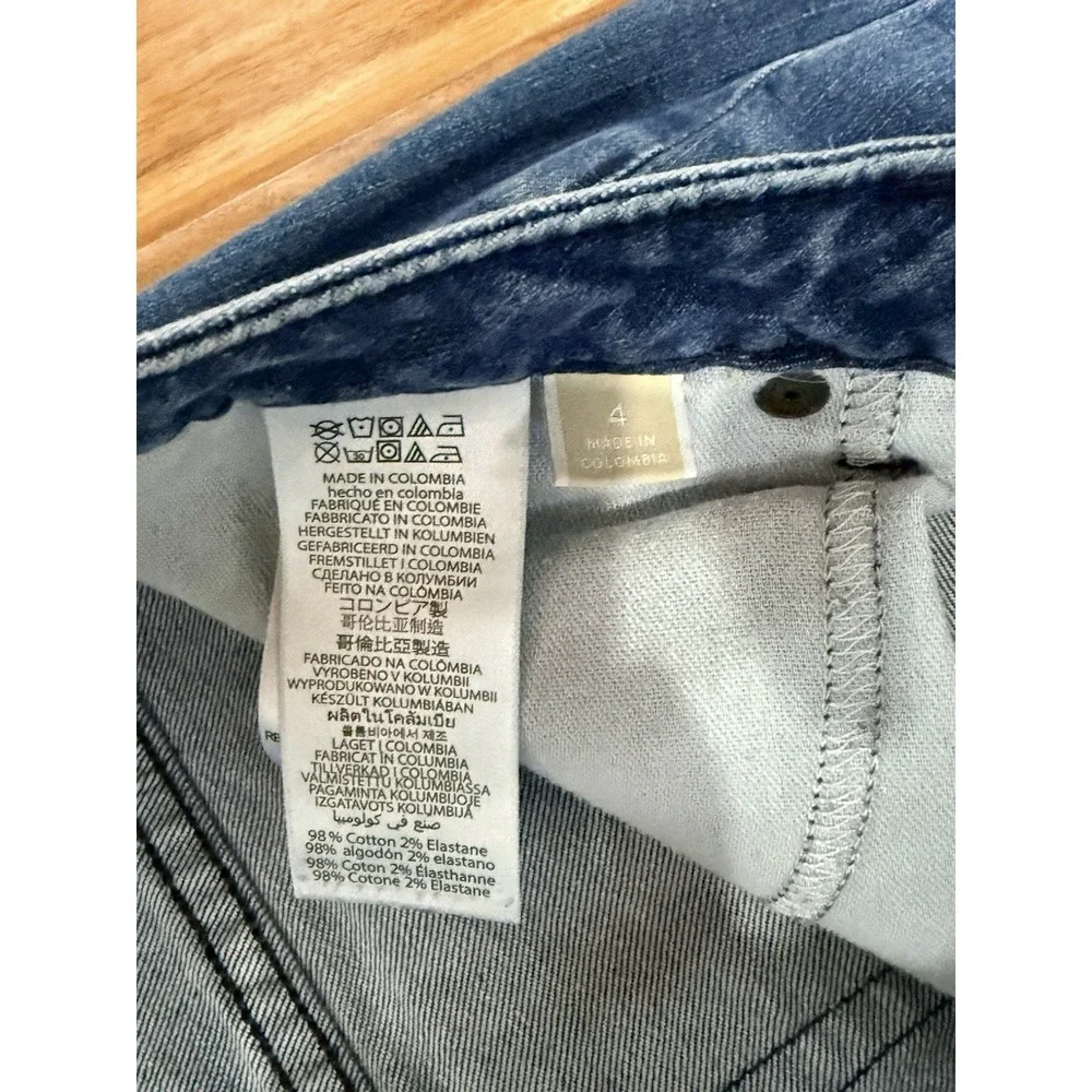 Michael Kors‎ Jeans Women Size 4 Blue Stretch Denim Dark Wash Flare Split Leg